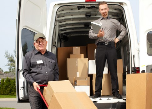 Van moving items near Ealing Broadway and nearby flats
