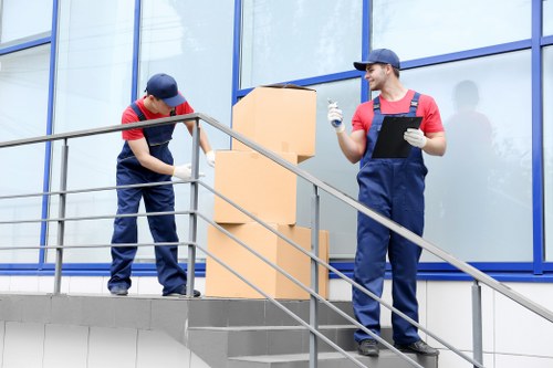 Removal van team preparing a safe move in Ealing