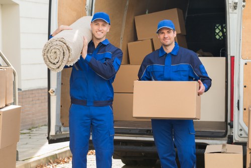 Removal team working on a residential move in Ealing