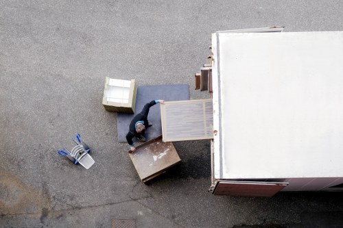 Removal van ready for a small move in Ealing