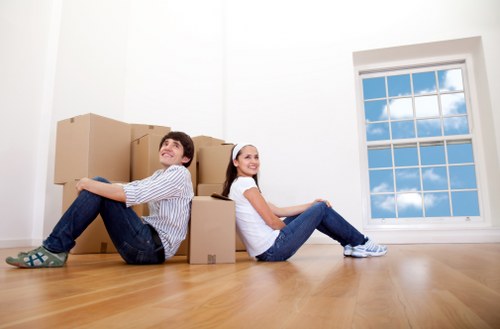 Checklist and packed boxes ready for a smooth move in Ealing