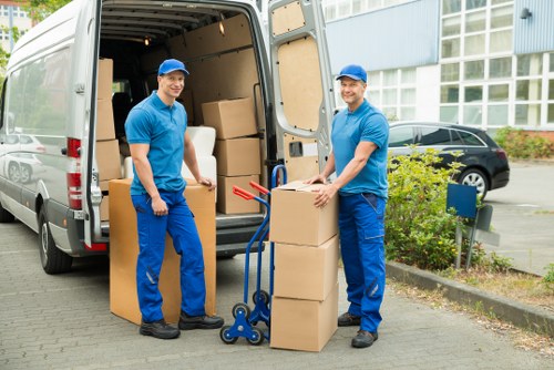 Packing and loading household items for a local Ealing move