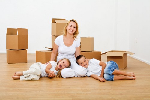 Packing and loading a van for a move in West London